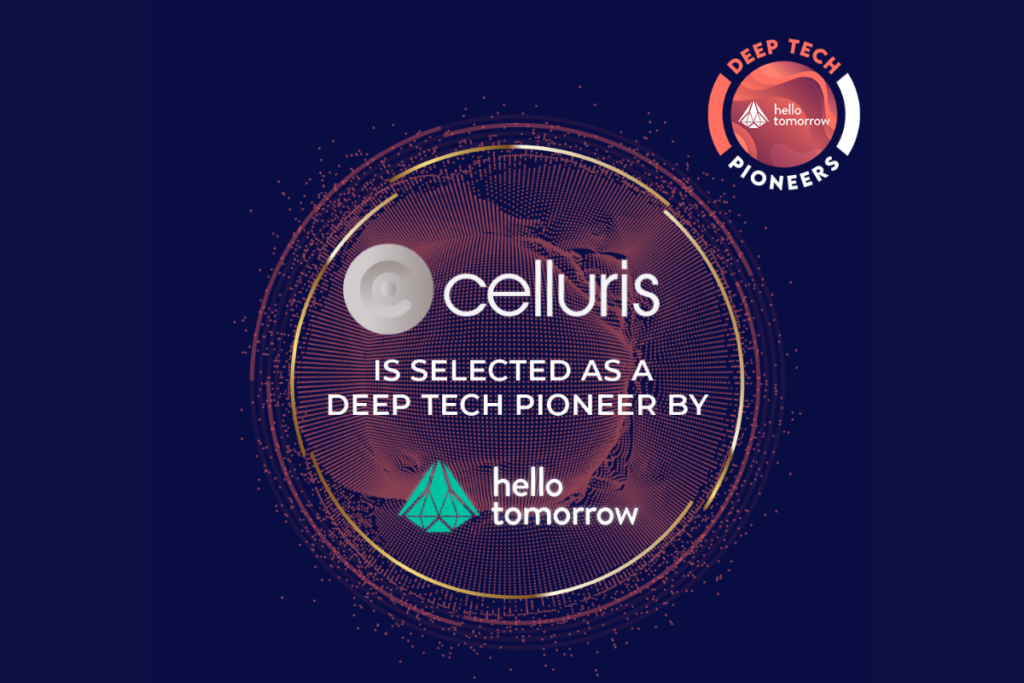 Celluris recognized as a Deep Tech Pioneer by Hello Tomorrow